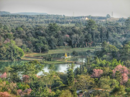 Pyin Oo Lwin gardens from the top of the tower