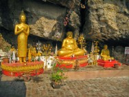 Three gold buddhas