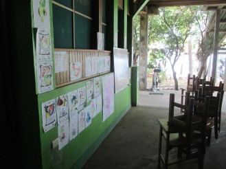 Classroom set up outside our room